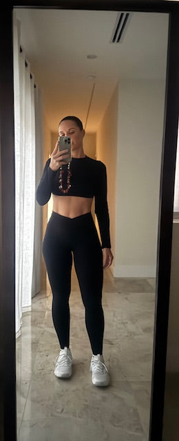 Melanie long-sleeve top